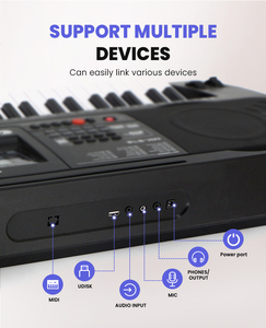 ขายส่งจากโรงงาน <span class=keywords><strong>คีย์บอร์ด</strong></span>เปียโนดิจิตอล 61 คีย์ สำหรับผู้เริ่มต้น - เครื่องดนตรี<span class=keywords><strong>คีย์บอร์ด</strong></span>ระดับมืออาชีพ - Product Image 4