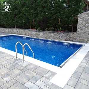 Cubierta de Seguridad de <span class=keywords><strong>PVC</strong></span> y Acero Inoxidable Personalizada Water Crown para Rieles de Guía de Piscinas, Opciones de Instalación Abierta o Oculta - Product Image 2