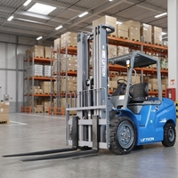 Montacargas Eléctrico de Litio Liftron CPD40D de 4000 kg, Compacto y de Alta Resistencia para Transferencia de Carga en Plantas de Fabricación de Contenedores