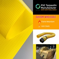 Bâche en PVC 750G résistante à l'abrasion et longue durée de vie pour conduits de climatisation industriels