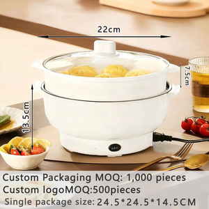 <b>Large</b> Capacity 2.5L Electric Boiling Pot 2-in-1 Non-Stick Coated Tempered Glass Lid Household Outdoor Use Electric Hot Pot - Product Image 6