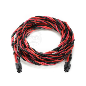 定制线束电缆组件2*4针外壳连接器，带双绞线 - Product Image 2