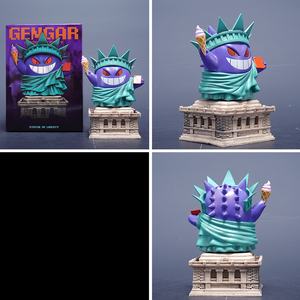 <span class=keywords><strong>Figurine</strong></span> Gengar Pokemoned, Ornement Statuette du Travailleur de la Statue de la Liberté, Décoration de Bureau, Nouveaux Produits, Jouets, Cadeau - Product Image 6