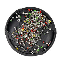 10 Stück/Beutel 3.2mm 5mm 5.5mm Realistische Angelköderaugen Aus Messing – Beschwerte Fliegenbindeaugen Für DIY-Köder