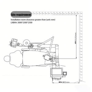 Poltrona Odontoiatrica di Lusso con Alimentazione Elettrica per Attrezzature di Sterilizzazione in Cliniche Dentistiche, Realizzata in Plastica - Product Image 3