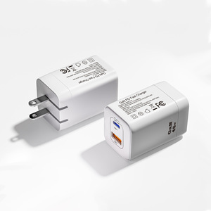 Cargador de Doble Puerto PD de 45W con Nitruro de Galio (Tipo-C a USB) con Soporte Plegable para Carga Rápida de Apple iPhone 14 y Samsung - Product Image 1