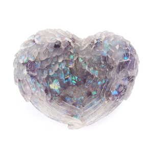 Ornement en cristal naturel en forme d'ailes de cœur, cristal de guérison pour mariage, anniversaire, cadeau - Product Image 5