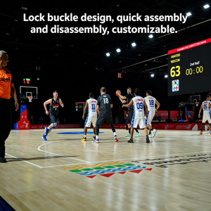 Suelo Deportivo Duradero de Instalación Rápida con Sistema de Absorción de Impactos Patentado y Certificado por la Federación Internacional de Baloncesto FH FH-1 - Product Image 2