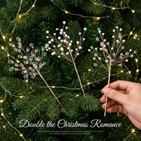 2026 Neue Handgefertigte Kristall-Festtagsdekoration, Glitzernder Fünfeckiger Stern, Moderner Minimalistischer Weihnachtszweig