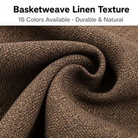 Tissu tissé en faux lin 100% polyester de luxe, respirant, nouveau design, textile d'ameublement pour canapé