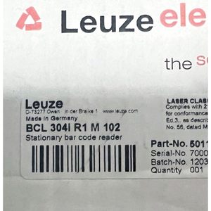 Lecteur de codes-barres stationnaire Leuze BCL 304I R1 M 102, équipement d'automatisation industrielle - Product Image 1