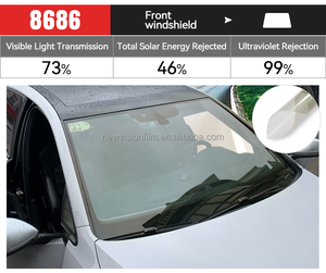 Oem Odmグローバルプロモーション価格ナノセラミックウィンドウティントUv99 % HD Tser 45% ライトブラック2 Plyウィンドウフィルムカーティント3M 8686 - Product Image 6