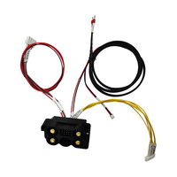 Kabel LAN Jaringan CAT6 8-Pin Kustom 90/180 Derajat 26AWG dengan Pelindung Kawat dan Cetakan Injeksi Model Kabel Kontrol