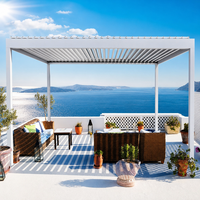 Pergola bioclimatique en aluminium à lames orientables - Écologique, imperméable, résistante aux rongeurs et à la pourriture, avec structure thermolaquée pour usage extérieur