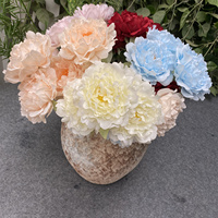 Factory Direct Großhandel Hochzeit Setzen Sie einen Blumenstrauß Pfingstrose Nr. 5 Blumen kopf künstliche Blume Rose