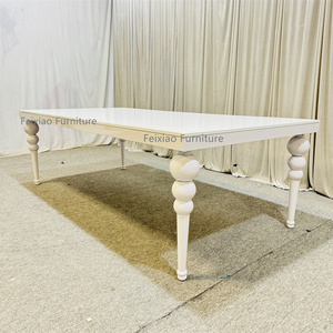 Chất Lượng Cao Đồ Nội Thất Nhà Cao Bóng Trắng Bộ Bàn Ăn Bàn Kính Hàng Đầu Bàn Ăn - Product Image 2