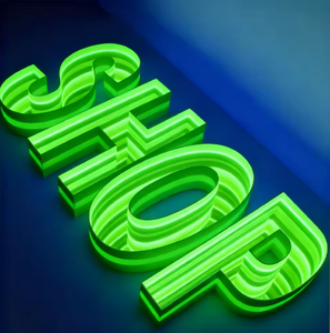 Personajes Acrílicos Personalizables Abisales con Espejos Infinitos 3D y Luces LED de Neón para Decoración de Oficina Interior - Product Image 1