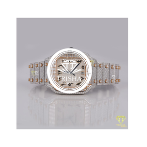 Reloj de Lujo para Hombre con Moissanita Totalmente Engastada, Mecánico, Estilo Hip Hop, VVS, Pasa Prueba de Diamantes, Brillante, Venta al por Mayor - Product Image 1