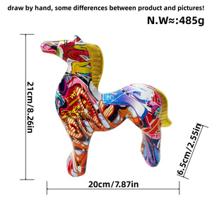 Artículos hechos a mano más vendidos, escultura de caballos árabes, estatua, adornos interiores, estatuas interiores modernas - Product Image 5
