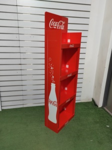 Bevis lon nước giải khát hiển thị đứng có thể gập lại Kim Loại hiển thị Kệ <span class=keywords><strong>4</strong></span> tầng tầng tầng đứng uống kệ cho cửa hàng bán lẻ - Product Image 3