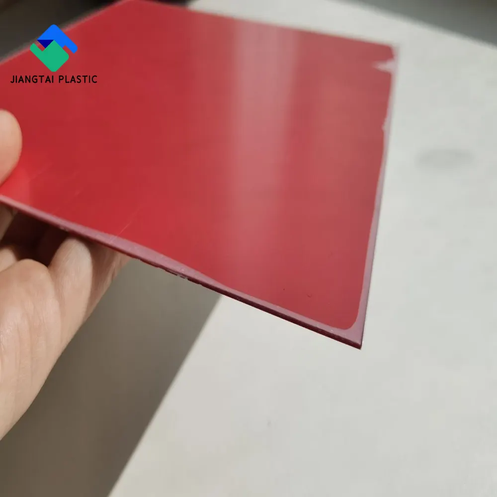 Jiangtai 1mm 1.5 mm 3mm 5mm multi style laser cutting double color abs sheet plastic abs sheet for vacuum forming