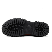 Mocassins décontractés pour hommes à plateforme, semelle épaisse, en cuir PU souple, couleur unie, à enfiler, avec contraste de couleur, pour le printemps et l'été