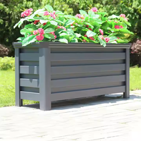 Jardinière en alliage d'aluminium sur mesure, style classique, pour jardin, parc, rue, extérieur, pot de fleurs, parterre de fleurs, garde-corps de route municipale