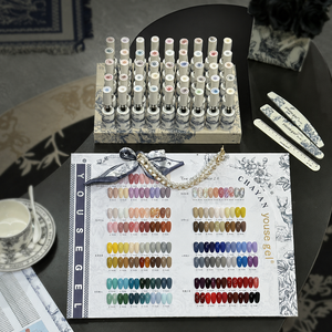 BelloGel ChaYan French Set di Smalti Gel Solidi a Lunga Durata 92 Colori 15ml Collezione Nude Rosso Blu Verde per Professionisti - Product Image 1