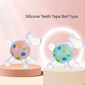 Anneau de dentition en silicone de qualité alimentaire sans BPA, produit éducatif souple pour l'alimentation et la mastication du bébé, pièces et accessoires pour sacs. - Product Image 2