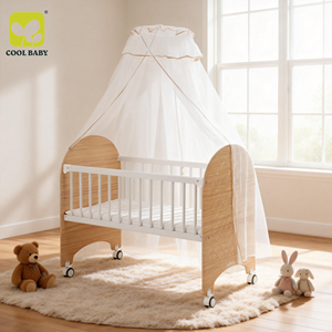 <span class=keywords><strong>Lit</strong></span> bébé multifonctionnel B2051 Cool Baby, très vendu, avec un nouveau design en panneau MDF - Product Image 2