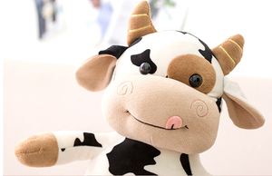 Peluche de <span class=keywords><strong>Vaca</strong></span> Kawaii en Oferta, Almohada de <span class=keywords><strong>Vaca</strong></span> Suave de Algodón Rellena, Compañero de Peluche para Niños, Relleno de Algodón PP, Regalo Perfecto para Novia - Product Image 6