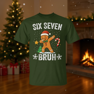 Maglietta natalizia Gingerbread Retro Dance per adulti, unisex, girocollo, stampa digitale - Product Image 2