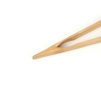Pince de cuisine de luxe personnalisée en bambou léger et durable de 7,8/9,8/12/14 pouces pour griller, rôtir, cuire, faire griller au barbecue, les bagels, le pain et le fromage