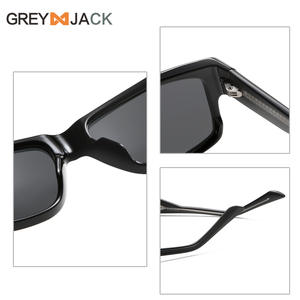 Lunettes de soleil polarisées Greyjack, monture carrée noire, UV400, métal TR, unisexe, lunettes de sport d'extérieur, type 3, lentilles TAC - Product Image 1