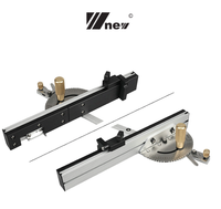 Guide Guide de poussée de voie en T de clôture de Tenon de jauge d'onglet d'angle de menuiserie/Table de scie 450mm Tenon mortaise et bouchon de goulotte