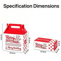 Cajas Rectangulares Desechables Deslizables para Hot Dogs, Sándwiches y Tacos, Cajas de Embalaje Portátiles Personalizadas con Papel para Hornear