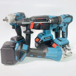 21V không chổi than không dây búa không dây búa khoan cờ lê tác động phay cắt Công cụ thiết lập - Product Image 5