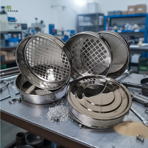 Juego de tamices estándar para pruebas de distribución de tamaño de agregados y polvos - Product Image 1