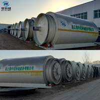 Équipement de pyrolyse de pneus usagés et de déchets de caoutchouc en vrac, pour la production d'huile combustible et de gaz auto-combustible, machine de pyrolyse