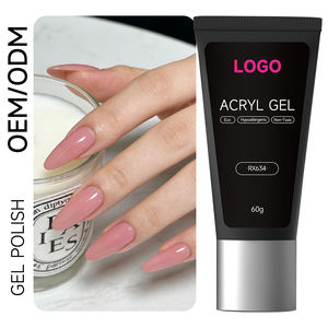 Fournitures professionnelles pour ongles : Polygel 30g 60g, couleurs mélangées, marque privée, paillettes, polygel transparent pour extension d'ongles, polygel acrylique - Product Image 1