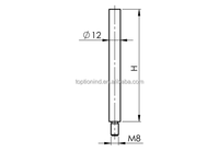 Support de main courante en acier inoxydable satiné SS316 pour balustrade en verre