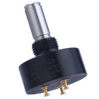 Potentiomètre rotatif à coque en aluminium série SRS22 1/5/10/50k résistance rhéostat conducteur linéaire personnalisable pour un usage industriel