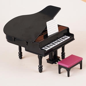 Miniatura de Piano Vertical para Casa de Muñecas <span class=keywords><strong>1</strong></span>:12, Modelo de Plástico, Decoración para Sala de Música, Regalo Promocional - Product Image 5