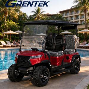 Carrito de Golf Eléctrico Todoterreno de 4 Plazas con Batería de Litio, Dispositivo de Audio con Pantalla Grande Premium - Product Image 1