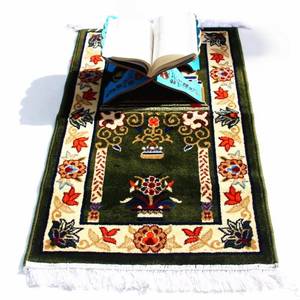 Alfombra de poliéster tejida con diseño moderno de jarrón, muy vendida, cómoda y suave, tipo Sajadah musulmana para la oración diaria en casa y en la mezquita. - Product Image 1