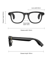 Lunettes Intelligentes Y2 en Gros avec Caméra IA 13MP, Charnière Métallique, Étanchéité IP67, Chargement Type C, Traduction en Temps Réel, Commande Vocale
