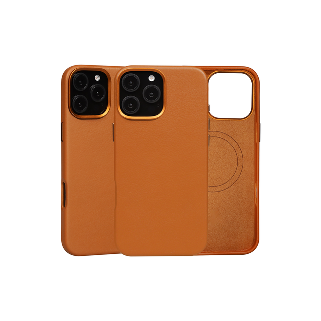 Luxury Genuine Leather Phone Case for IPhone 16 Pro Max Factory Customized Real Leather Case With Magnetic for IPhone 16 Pro
