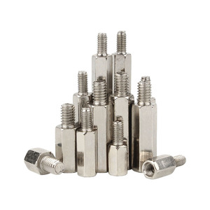 Junchen M3M4 Nickel Plated Hex Stud Male Female Isolation Stud Construction Industry Grade A Plain Carbon Steel - Product Image 1