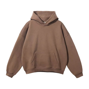 เสื้อฮู้ดดี้ผ้าฝ้ายคุณภาพสูง หนานุ่ม ทรงโอเวอร์ไซส์ ไม่มีเชือกผูก ไซส์ใหญ่พิเศษ สำหรับผู้ชายและผู้หญิง - Product Image 3