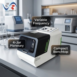 Laboratorio planetario mulino a sfere SQM-0.2S polvere Fine rettificatrice con vasetti in acciaio inox per la macinazione di polveri a batteria - Product Image 2